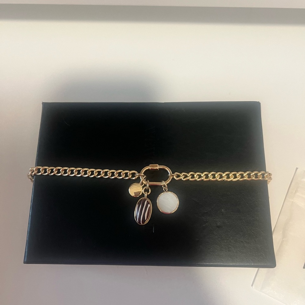 Ann Taylor charm gold bracelet